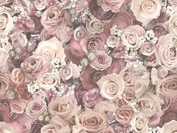 Wallpaper roses flower gloss rose AS Creation 32722-2