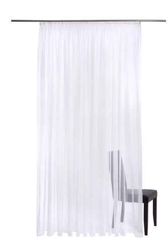 Curtain Drape Plain Design white 245x450cm Homing 5860-04