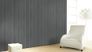 Room view Wallpaper striped gloss black silver gold Marburg La Vie 58124 2