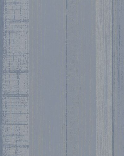 Wallpaper striped gloss blue silver Marburg La Vie 58126
