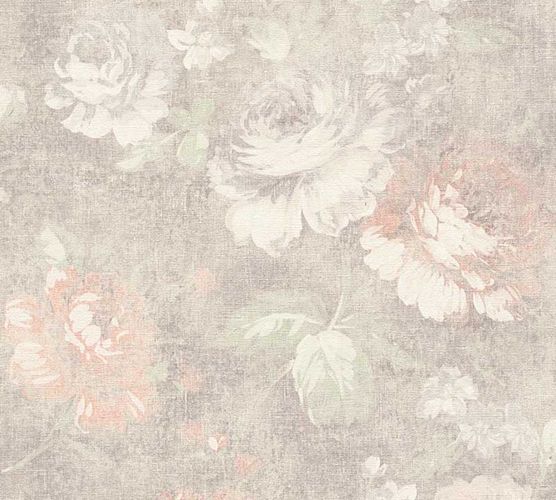 Wallpaper rose flower vintage brown AS Creation 33604-2