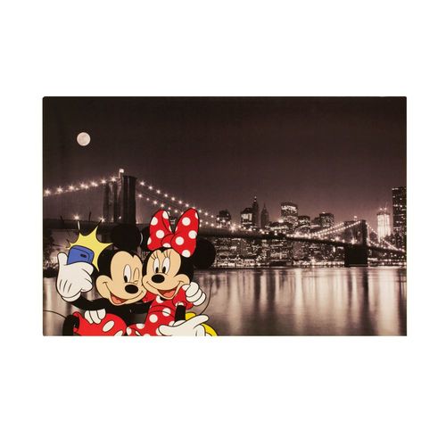 Picture Canvas Mural Print Mickey Minnie Mouse New York 60x90cm