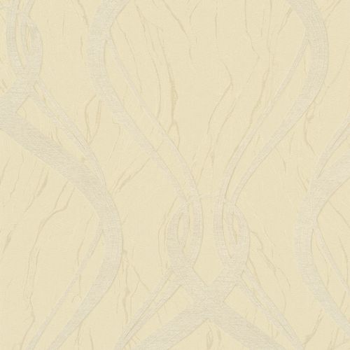 Wallpaper wave design yellow Marburg Opulence Classic 58233