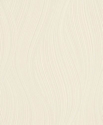 Article picture Non-woven wallpaper Rasch Deco Style waves white creamgrey 400359