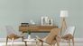 Room picture Non-woven wallpaper Rasch Deco Style 3D folding-texture aquamarine 800333 3
