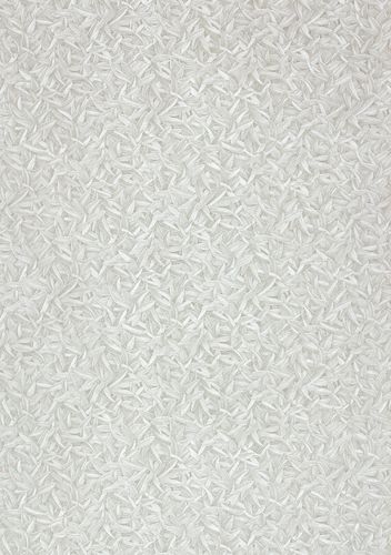 Wallpaper Harald Glööckler leaves feather silver Metallic 54844