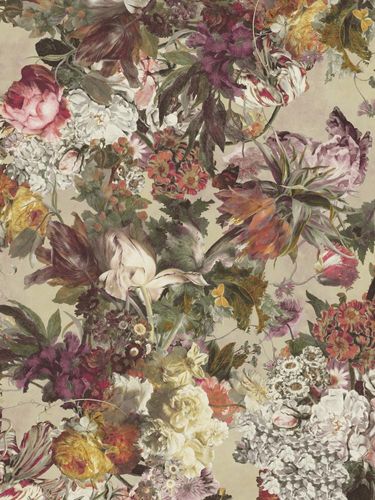 Photo wallpaper Rasch Passepartout flowers floral rose 606850