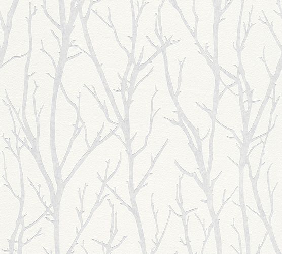 Roll picture Non-woven wallpaper paintable branches AS Creation 3210-15