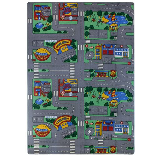 Kids Rug Street Carpet City Playmat Boys Girls 133x190cm