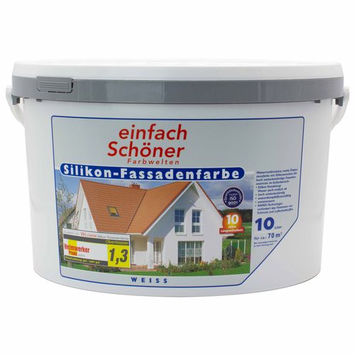 Einfach Schöner Silicone Paint for Houses white flat 10 litre