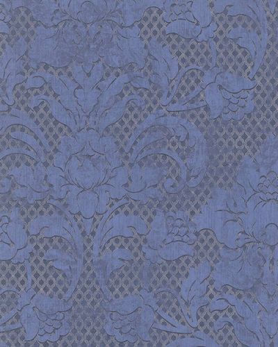 Wallpaper tendrils vintage blue metallic Marburg Catania 58631