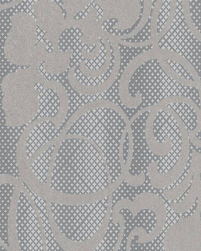 Wallpaper tendrils stars silver metallic Marburg Catania 58644
