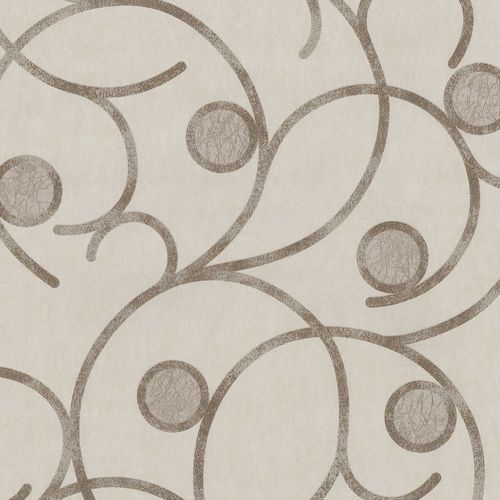 Non-woven Wallpaper Dieter Bohlen tendril beige brown 02420-30