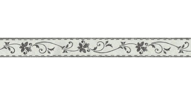 Article picture Wallpaper Border Tendril grey white black self-adhesive 2590-11