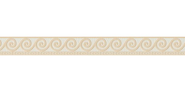 Article picture Wallpaper Border Wave white beige self-adhesive 2592-19