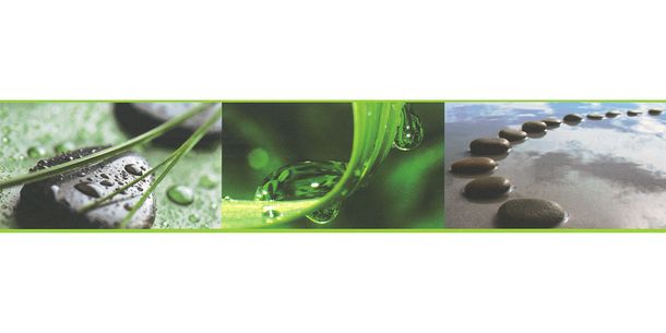 Roll picture Wallpaper Border Stone green blue self-adhesive 9056-11
