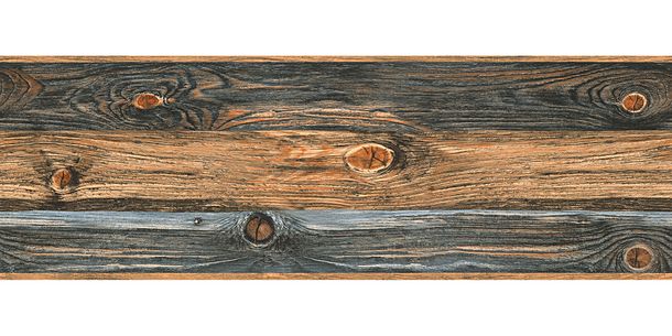 Roll picture Wallpaper Border Wooden Style grey brown self-adhesive 9060-14
