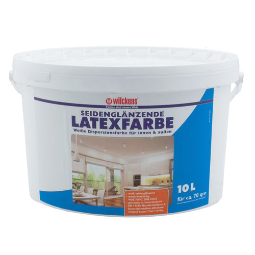 Latex Paint Silk Gloss 10 liters Latex Painting Wilckens