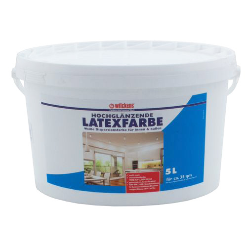 Latex Paint High-Gloss 5 liters Latex Painting Wilckens