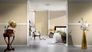 Room picture Wallpaper flowers nature cream beige gold Metallic Silk 30657-3 2