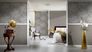 Room picture Wallpaper flowers nature taupe silver Metallic Silk 30657-4 2