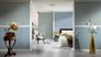 Room picture Wallpaper ornaments light blue gold Metallic Silk 30658-6 2
