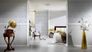Room picture Wallpaper baroque floral white silver Metallic Silk 30659-1 2