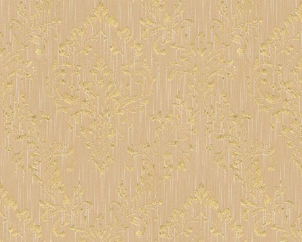 Article picture Wallpaper baroque floral beige gold Metallic Silk 30659-4