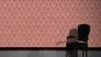 Room view Wallpaper baroque floral light red gold Metallic Silk 30659-6 3