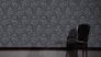 Room view Wallpaper baroque ornament black silver Metallic Silk 30660-6 3