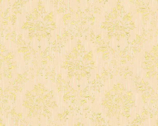 Article picture Wallpaper vintage baroque cream beige gold Metallic Silk 30662-3