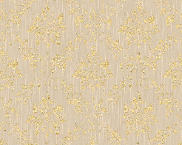 Article picture Wallpaper vintage baroque beige grey gold Metallic Silk 30662-4