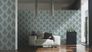 Room picture Wallpaper baroque textured silver Gloss Architects Paper 95981-6 3