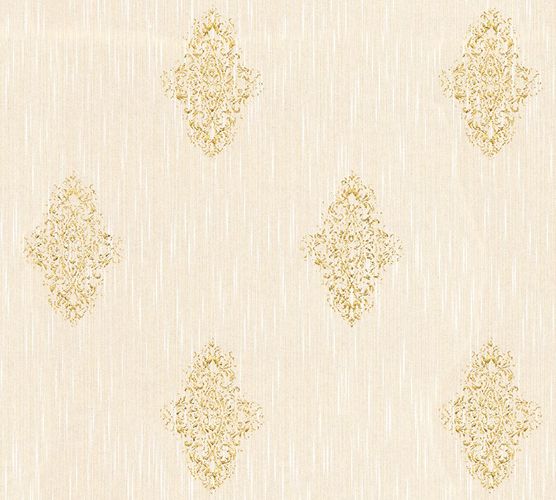 Article picture Textile Wallpaper ornament cream metallic Architects Paper 31946-2