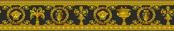 wallpaper border Versace Home medusa application 34305-1