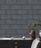 room example Wallpaper Versace Home tiles 3D anthracite black Versace 34322-6 4