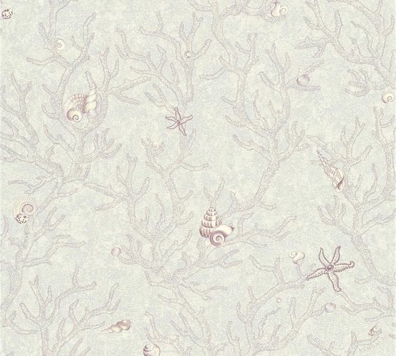 Wallpaper Versace Home coral shell lilac white Versace 34496-4