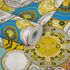 roll image wallpaper Versace Home plates design metallic 34901-1 4