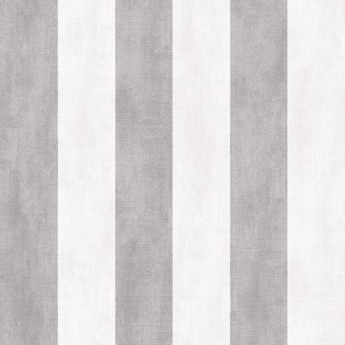 Wallpaper Rasch Textil stripes grey white grey 107117