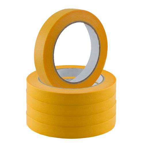 Set of 5 Gold-Tape Adhesive Crepe Masking Tape 19mm x 50m