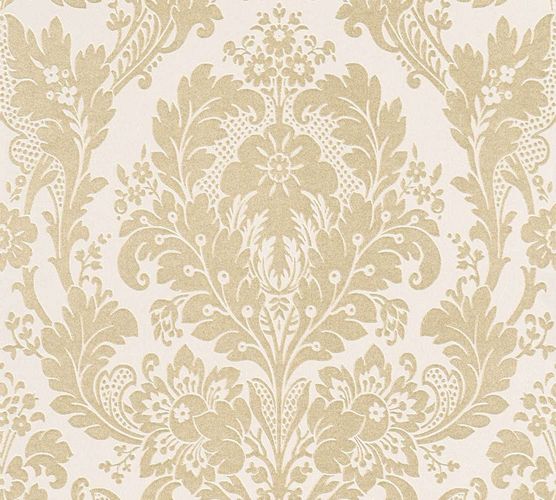Article view Wallpaper baroque floral white gold AS Creation 32750-3