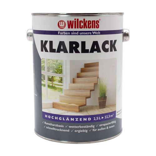 Wilckens Clear Lacquer Varnish transparent high-gloss 2,5 L