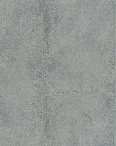 186751 Wallpaper cement style slab silver grey gloss Marburg Loft 59334