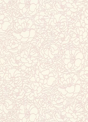 Article picture Wallpaper flowers cream white rose gloss Erismann Darling 6480-05