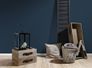 product picture Wallpaper plain textured dark blue livingwalls Life 43565-36 3