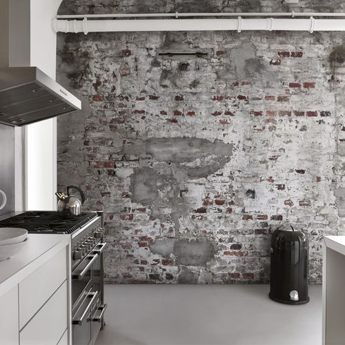 Photo Wallpaper Concrete Brick Design 418cm x 300