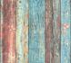 Wallpaper non woven wooden style used turquoise AS Creation 30723-1 1