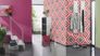 Room picture Wallpaper Barbara Schöneberger textile textured beere 527377 3