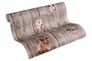 Roll picture Kindertapete Pferd Hund Schaf braun beige Little Stars 35842-2 2
