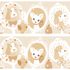 Wallpaper border dogs doggy beige gloss Rasch Textil Favola 303280 1
